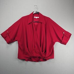 TRINA TURK Otto Top Women's Size M Roselle Red 2408117GG1 MSRP $230